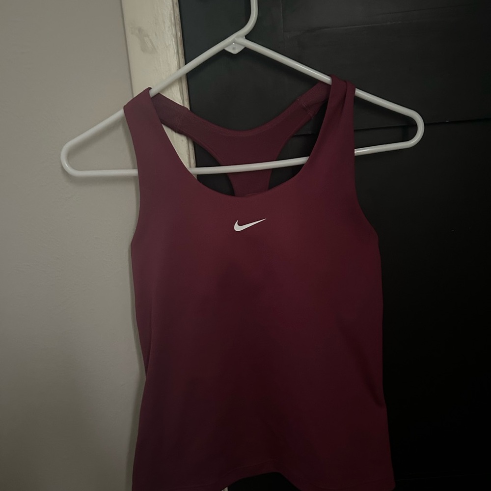 Nike Maroon Dri-FIT Tank Top